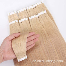 Großhandel natürliche Haarverlängerung menschliche Anbieter Nagelhaut ausgerichtetes junges Klebeband in Haarverlängerungen Remy Hair Extension Tape am besten